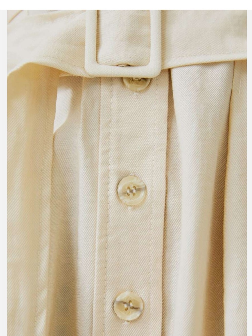 Zara Cream Utility Jumpsuit with Belted Waist - Picture 8 of 10